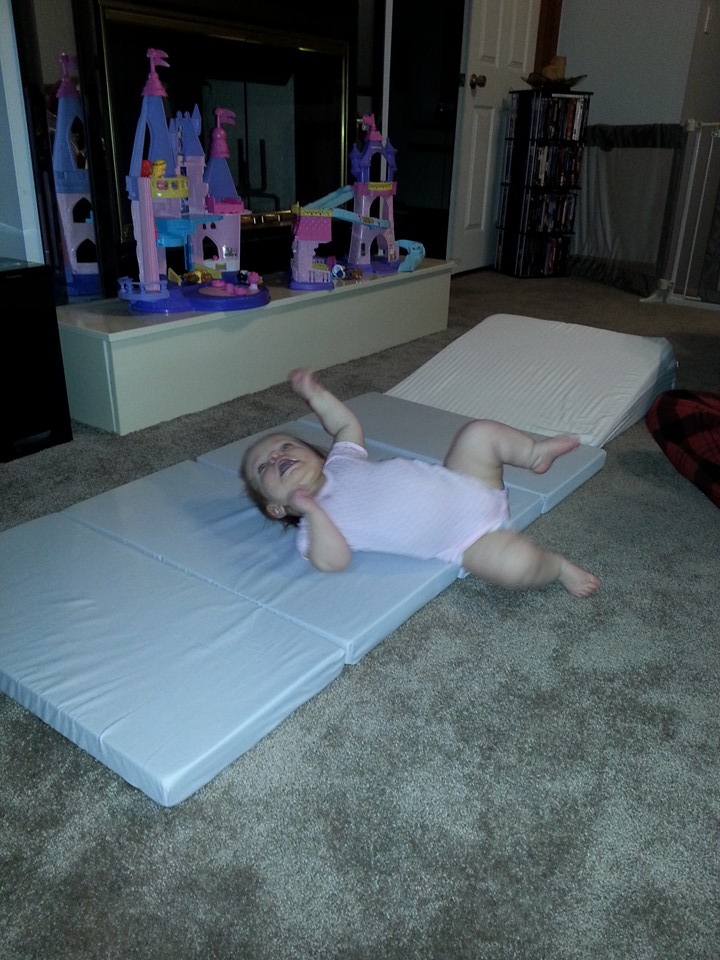 Emma loves her Zip-n-Grow nap map!